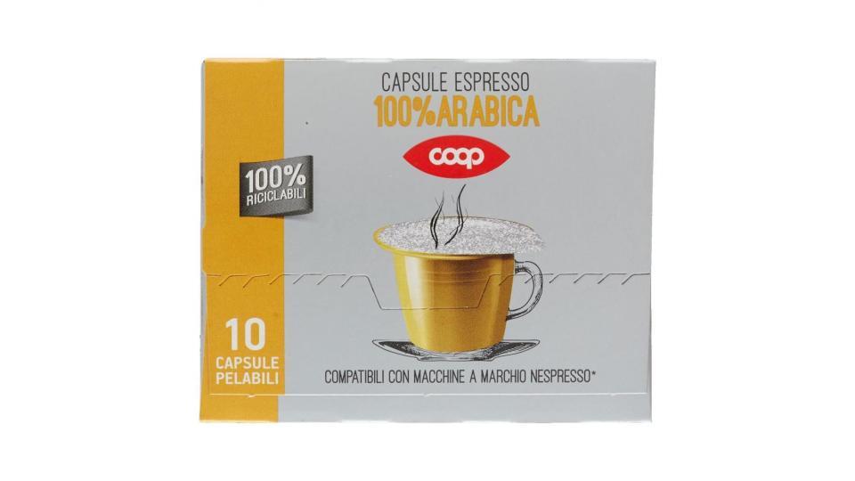 Capsule Espresso 100% Arabica 10 Capsule Pelabili