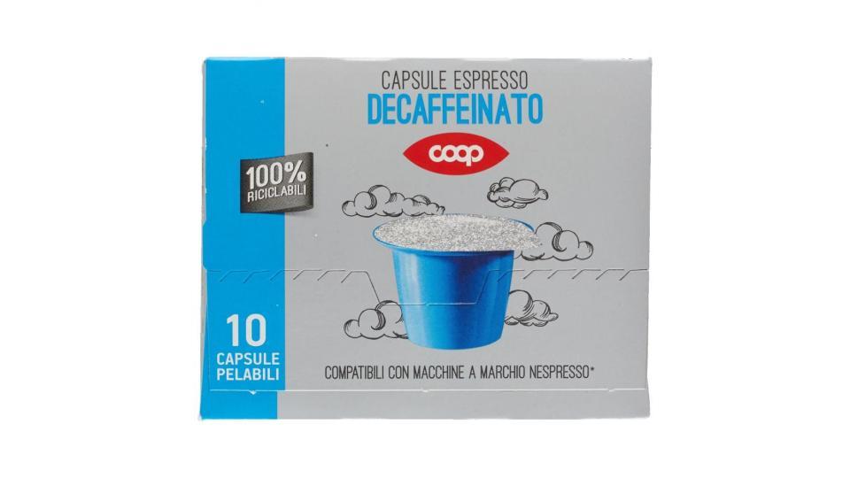 Capsule Espresso Decaffeinato 10 Capsule Pelabili