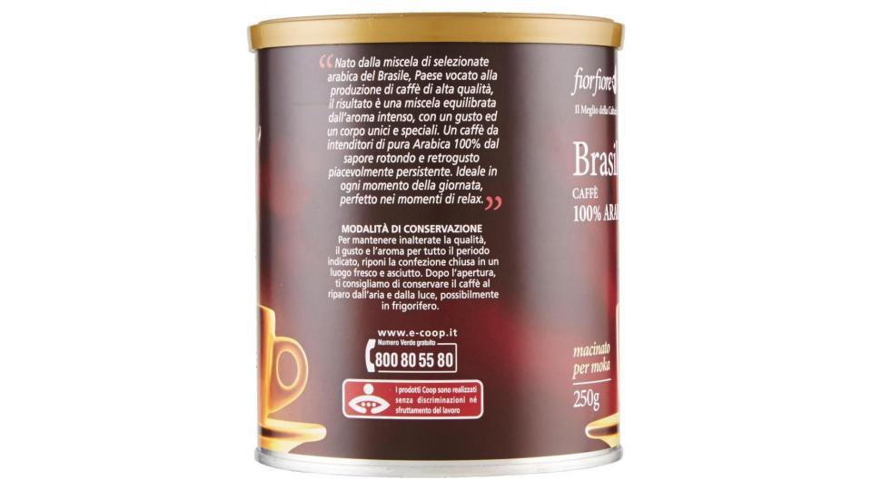 Brasile Caffè 100% Arabica Macinato Per Moka