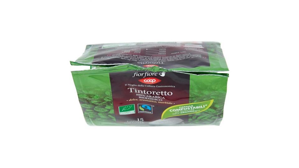 Tintoretto 100% Arabica Biologico 15 Capsule Di Caffè Tostato E Macinato