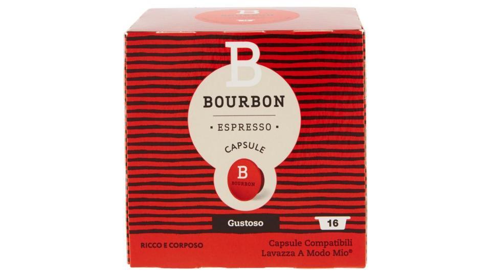 Bourbon Espresso Gustoso 16 Capsule