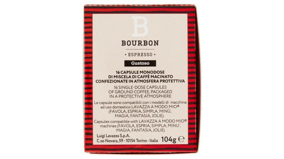 Bourbon Espresso Gustoso 16 Capsule