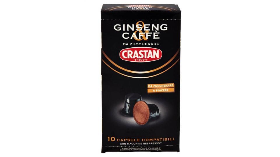 Crastan Ginseng & Caffè Da Zuccherare Capsule Compatibili Con Macchine Nespresso* 10 X