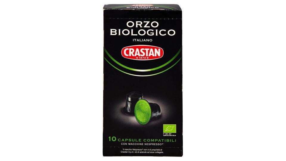 Crastan Orzo Biologico Italiano Capsule Compatibili Con Macchine Nespresso* 10 X