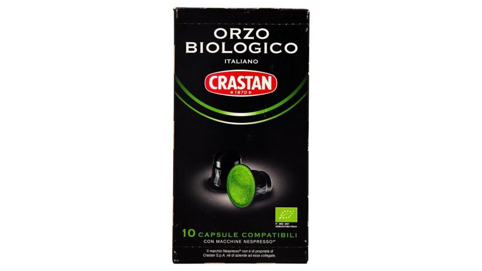 Crastan Orzo Biologico Italiano Capsule Compatibili Con Macchine Nespresso* 10 X