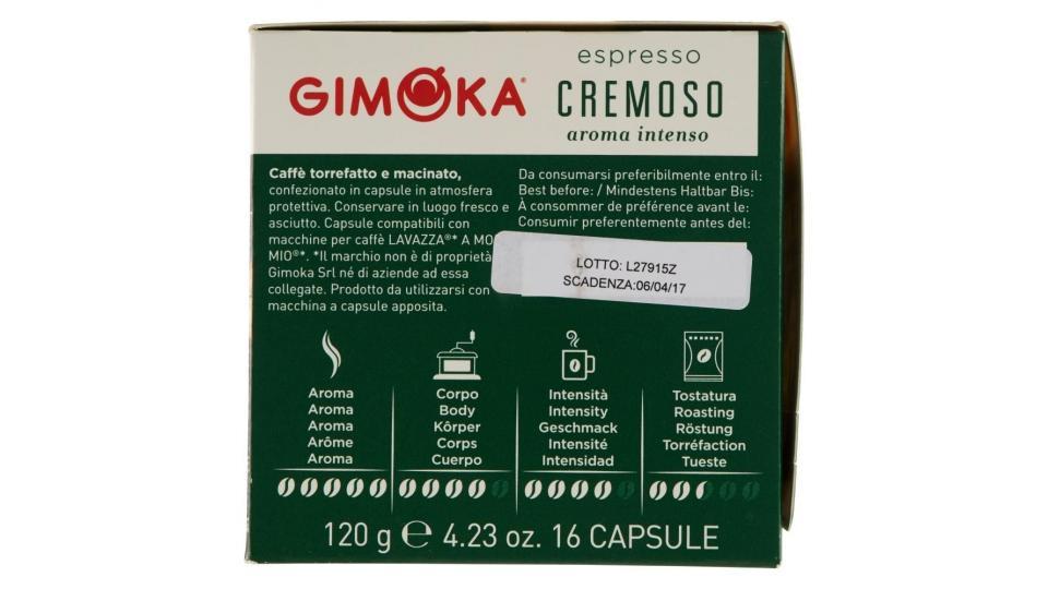 Gimoka Espresso Cremoso 16 Capsule Compatibili Con Macchine Per Caffè Lavazza* A Modo Mio*