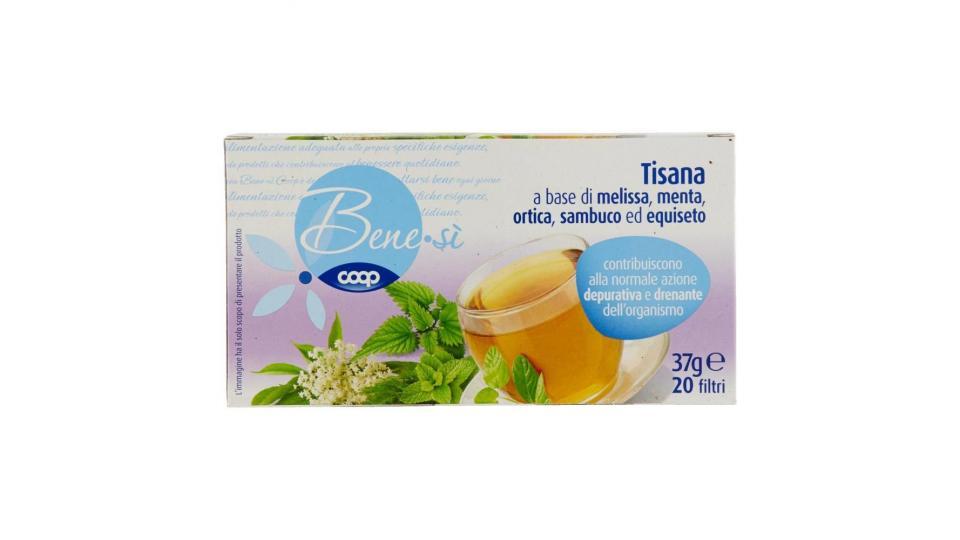 Tisana A Base Di Melissa, Menta, Ortica, Sambuco Ed Equiseto 20 Filtri