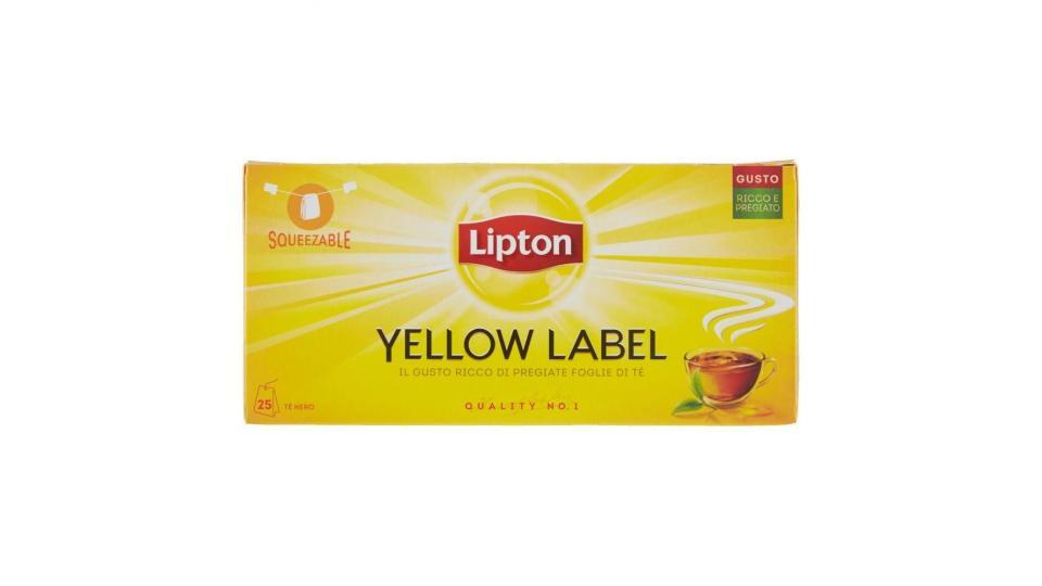 Lipton Yellow Label Tea Squeezable 25 Filtri