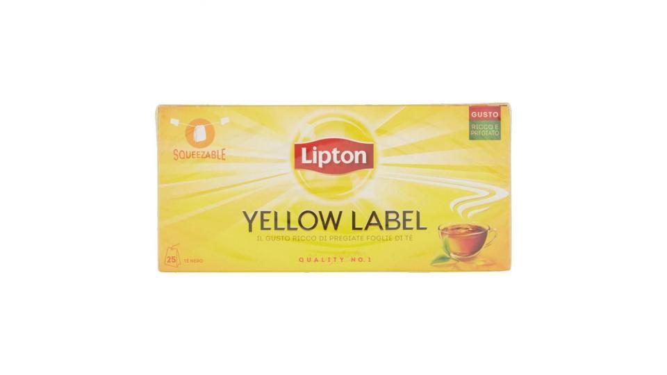 Lipton Yellow Label Tea Squeezable 25 Filtri