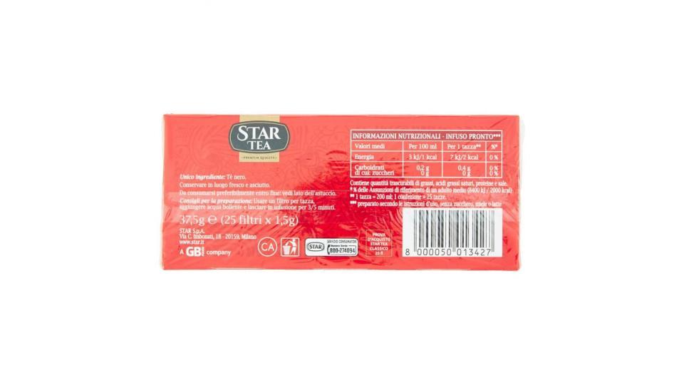 Star Tea Classico 25 X