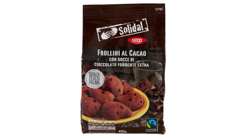 Frollini Al Cacao Con Gocce Di Cioccolato Fondente Extra