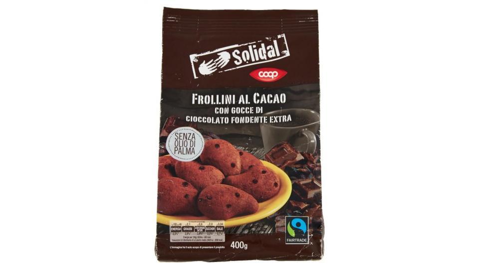 Frollini Al Cacao Con Gocce Di Cioccolato Fondente Extra