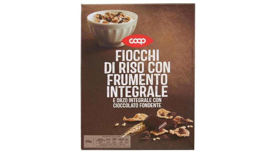 Fiocchi Di Riso Con Frumento Integrale E Orzo Integrale Con Cioccolato Fondente