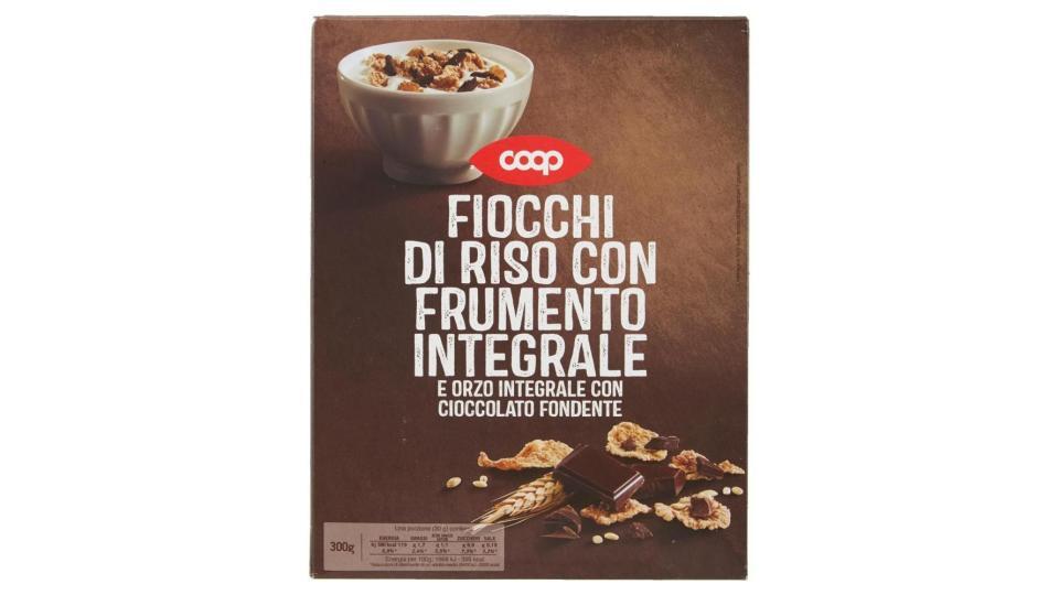 Fiocchi Di Riso Con Frumento Integrale E Orzo Integrale Con Cioccolato Fondente