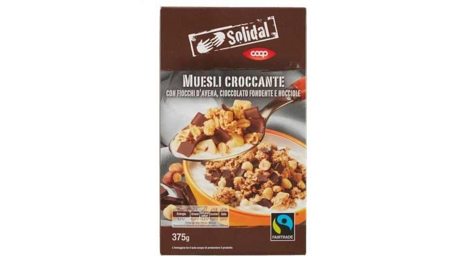 Muesli Croccante Con Fiocchi D'avena, Cioccolato Fondente E Nocciole