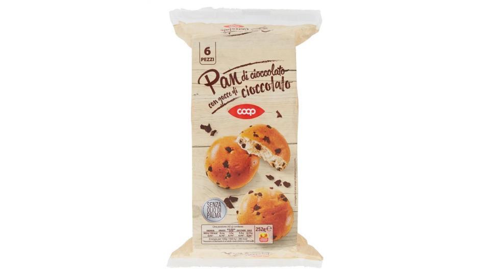 Pan Di Cioccolato Con Gocce Di Cioccolato 6 Pezzi