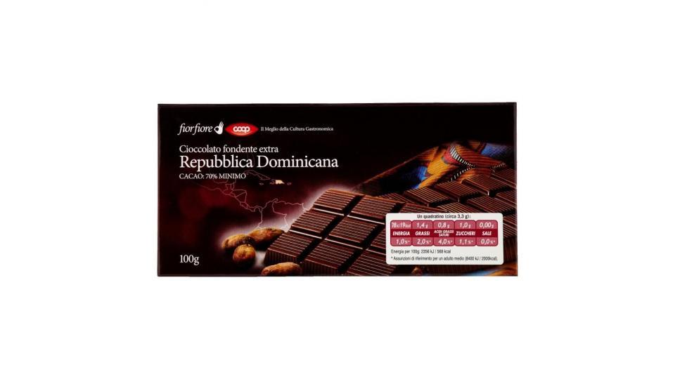 Cioccolato Fondente Extra Repubblica Dominicana Cacao: 70% Minimo
