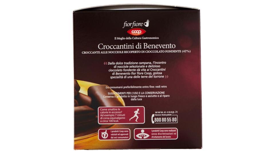 Croccantini Di Benevento Croccante Alle Nocciole Ricoperto Di Cioccolato Fondente (42%)