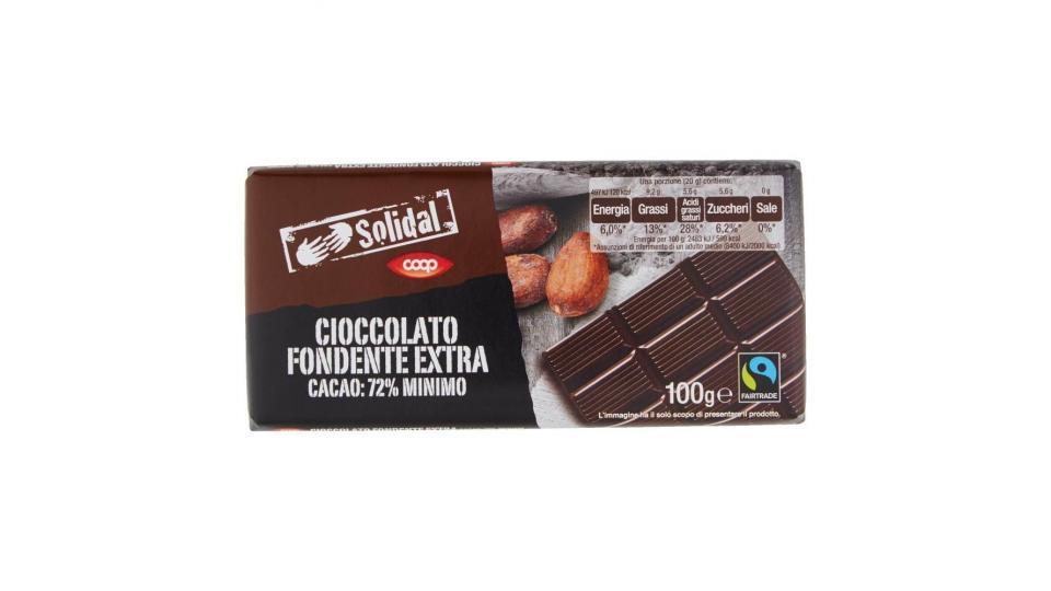 Cioccolato Fondente Extra Cacao: 72% Minimo