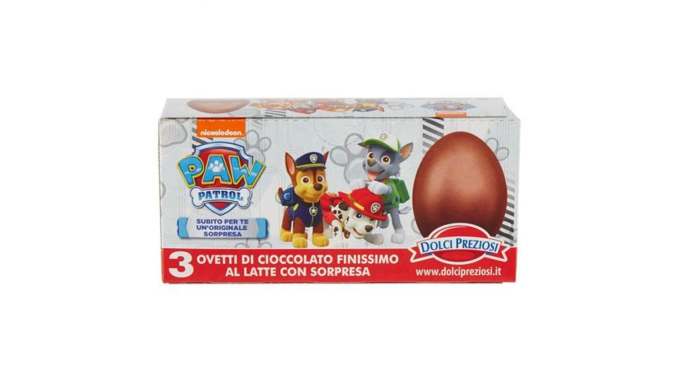 Dolci Preziosi Ovetti Di Cioccolato Finissimo Al Latte Con Sorpresa Paw Patrol