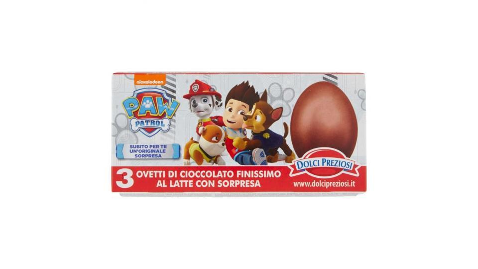 Dolci Preziosi Ovetti Di Cioccolato Finissimo Al Latte Con Sorpresa Paw Patrol