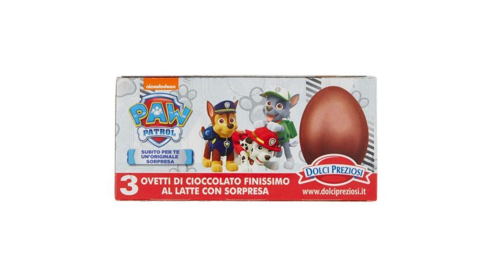 Dolci Preziosi Ovetti Di Cioccolato Finissimo Al Latte Con Sorpresa Paw Patrol