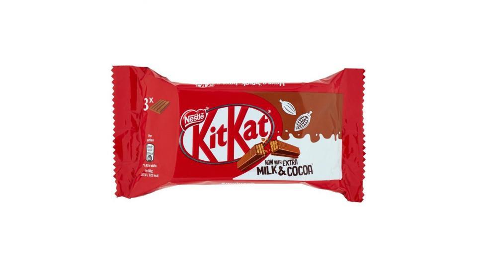 Nestlé Kitkat Original Wafer Ricoperto Di Cioccolato Al Latte 3 Snack Da