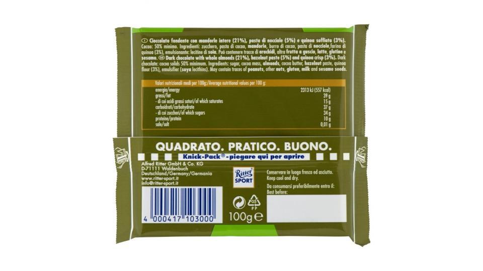 Ritter Sport Fondente Mandorle Intere E Quinoa