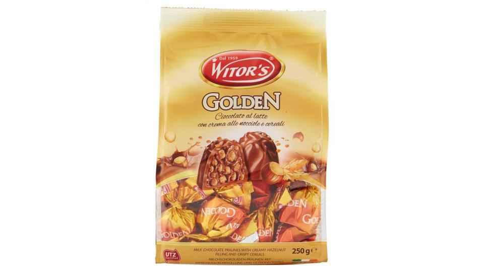 Witor's Golden Cioccolato Al Latte Con Crema Alle Nocciole E Cereali
