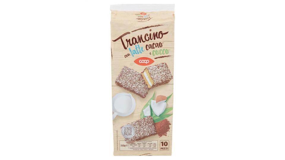 Trancino Con Latte Cacao E Cocco