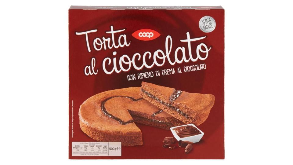 Torta Al Cioccolato Con Ripieno Di Crema Al Cioccolato