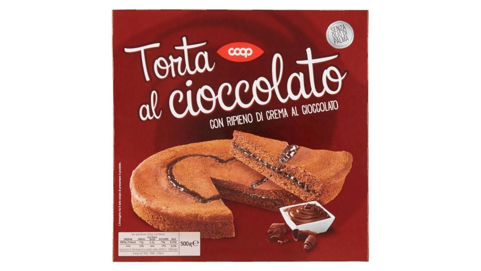 Torta Al Cioccolato Con Ripieno Di Crema Al Cioccolato