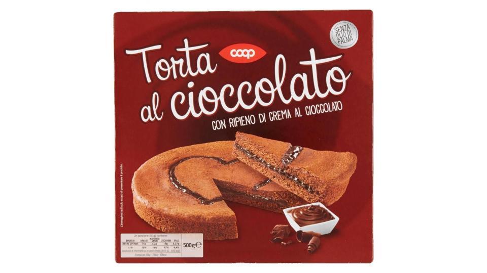 Torta Al Cioccolato Con Ripieno Di Crema Al Cioccolato