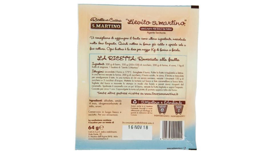 S.martino Le Ricette Della Cucina "lievito S.martino" Senza Glutine 4 Bustine