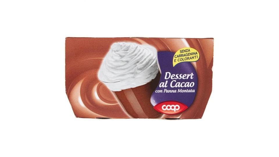 Dessert Al Cacao Con Panna Montata