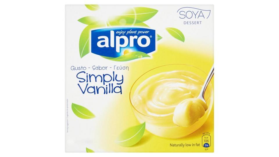 Alpro Soya Dessert Gusto Simply Vanilla 4x125g