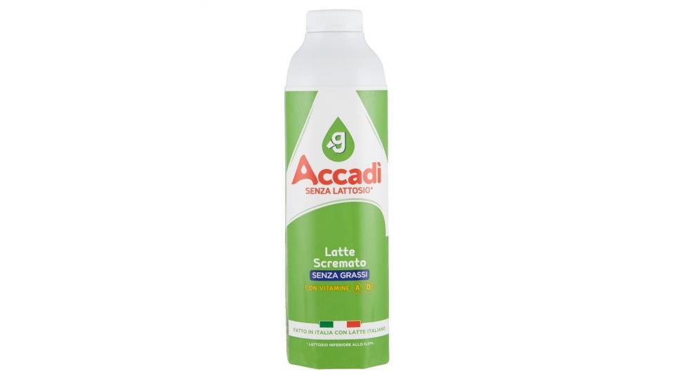 Accadì Latte Scremato Senza Grassi Con Vitamine A D3