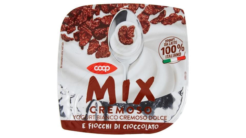 Mix Cremoso Yogurt Bianco Cremoso Dolce E Fiocchi Di Cioccolato