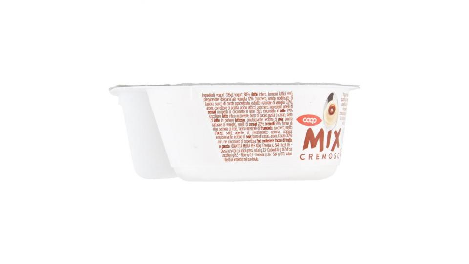 Mix Cremoso Yogurt Cremoso Al Gusto Di Vaniglia E Anelli Di Cioccolato