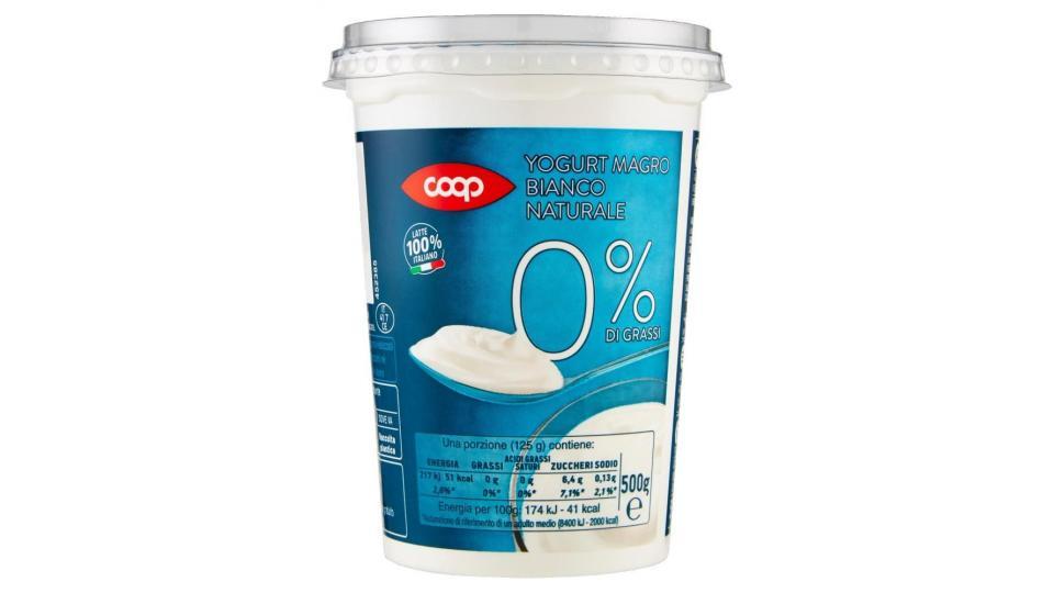 0% Di Grassi Yogurt Magro Bianco Naturale