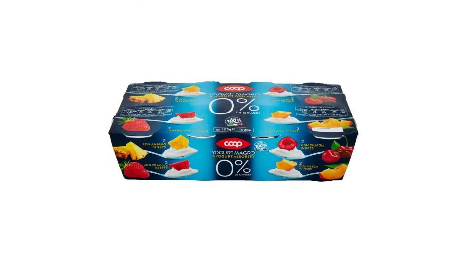 0% Di Grassi Yogurt Magro Yogurt Assortiti Ananas, Ciliegia, Fragola, Pesca In Pezzi