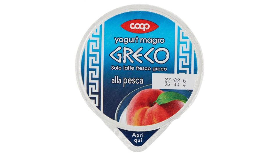 Yogurt Magro Greco Alla Pesca