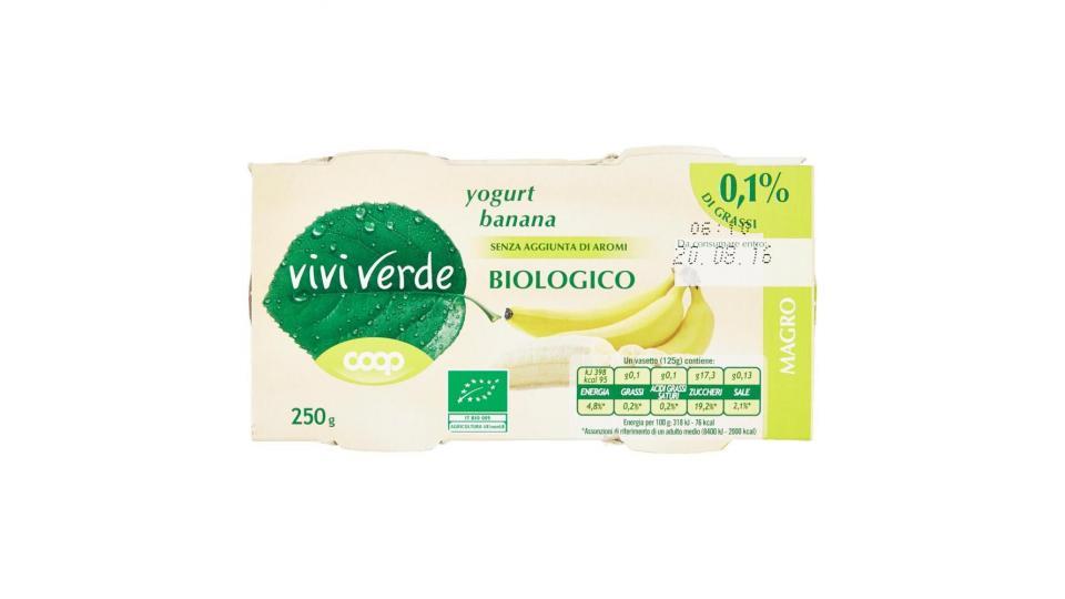 Yogurt Banana Biologico Magro