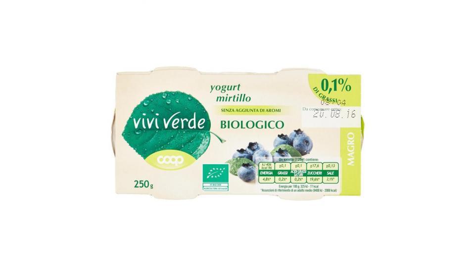 Yogurt Mirtillo Biologico Magro