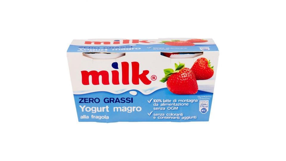 Milk Zero Grassi Yogurt Magro Alla Fragola