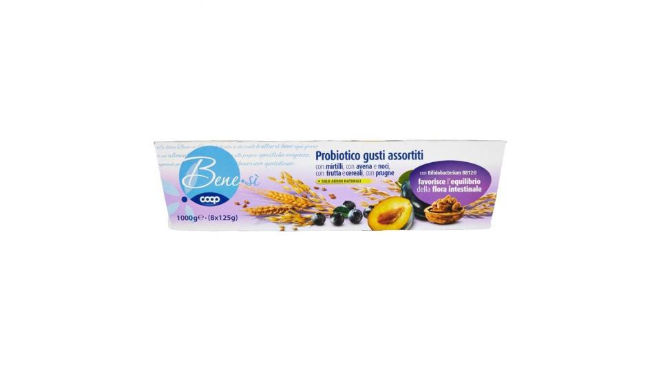Probiotico Gusti Assortiti Con Mirtilli, Con Avena E Noci, Con Frutta E Cereali, Con Prugne 8x125 G