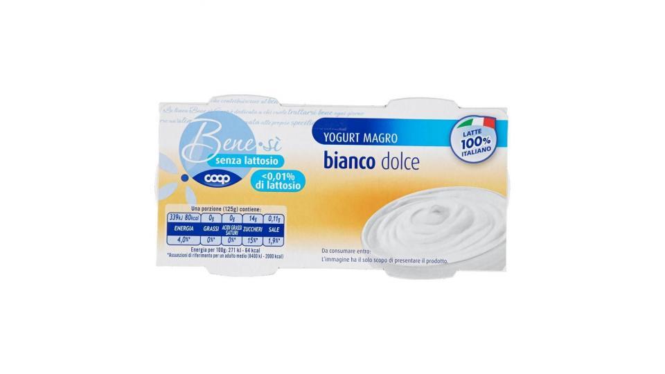 Senza Lattosio Yogurt Magro Bianco Dolce Alta Digeribilità