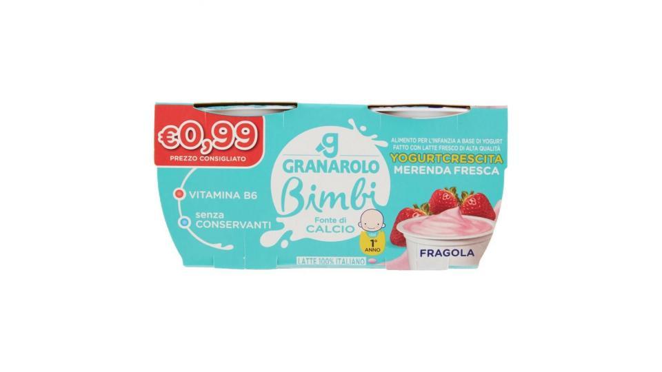 Granarolo Bimbi Yogurtcrescita Merenda Fresca Fragola