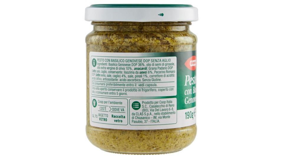 Pesto Con Basilico Genovese Dop Senza Aglio