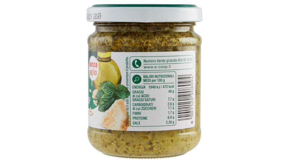 Pesto Con Basilico Genovese Dop Senza Aglio